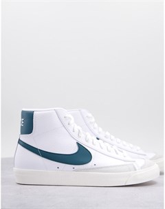 Кроссовки белого зеленого цвета Blazer Mid 77 Vintage Nike