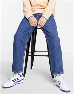 Синие джинсы с широкими штанинами Intelligence Rob Jack & jones