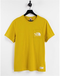 Желтая футболка с карманом Berkley California The north face