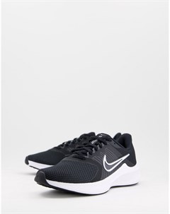 Черно белые кроссовки Downshifter 11 Nike training