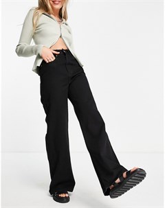 Черные джинсы с завышенной талией и широкими штанинами Cotton:on