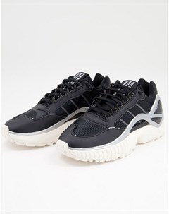 Черные кроссовки с отделкой с эффектом металлик ZX Wavian Adidas originals