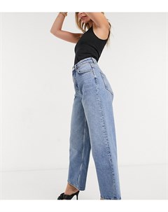 Яркие свободные джинсы в винтажном стиле с завышенной талией из переработанного смесового хлопка ASO Asos petite