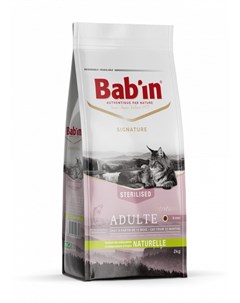Сухой корм Babin Signature Sterilised Chat Adulte Saumon с лососем для кошек 8 кг Лосось Bab'in