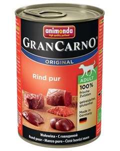Консервы Gran Carno Original Adult для взрослых собак 400 г С говядиной Animonda