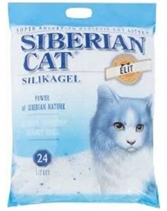 Наполнитель Элитный впитывающий силикагелевый для кошек 24 л 10 2 кг Сибирская кошка