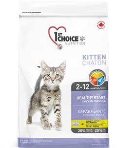 Сухой корм Kitten Healthy Start с цыпленком для котят 350 г Цыплёнок 1st choice