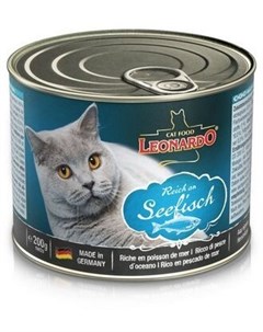 Консервы Quality Selection для взрослых кошек 200 г Рыба Leonardo