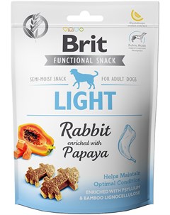 Лакомство Care Dog Functional Snack Light Rabbit с кроликом и папайей для собак 150 г Кролик Brit*