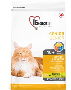 Сухой корм Senior Mature or Less Active для стареющих и малоактивных кошек 350 г 1st choice