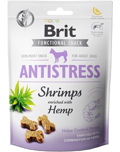 Лакомство Care Dog Functional Snack Antistress Shrimps с креветками и коноплей для собак 150 г Креве Brit*