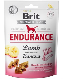 Лакомство Care Dog Functional Snack Edurance с ягненком и бананом для собак 150 г Ягненок и банан Brit*