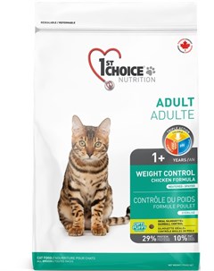 Сухой корм Adult Weight Control для склонных к полноте или стерилизованных кошек 350 г 1st choice