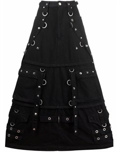 Джинсовая юбка с заклепками Balenciaga