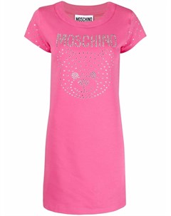 Платье футболка с логотипом Moschino