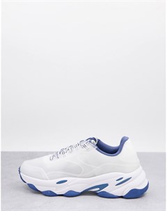 Прозрачные кроссовки с синей отделкой Asos design