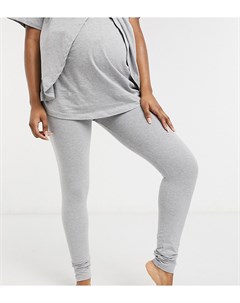Пижамные леггинсы серого меланжевого цвета от комплекта ASOS DESIGN Maternity Asos maternity