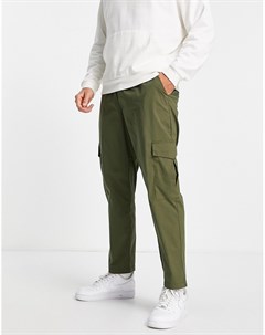 Зеленые брюки карго со шнурком Intelligence Jack & jones