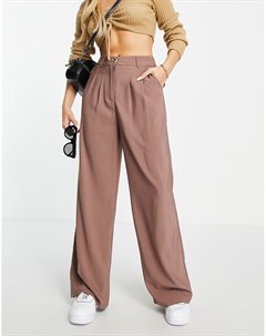 Серо бежевые брюки с широкими штанинами от комплекта Urban threads