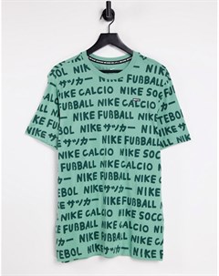 Светло зеленая футболка с принтом FC Football Nike