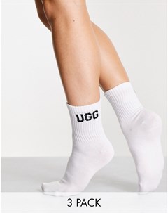 Набор из 3 пар белых носков Clare Ugg