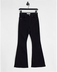 Черные расклешенные джинсы Topshop