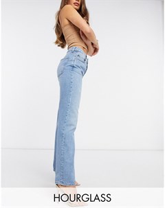 Прямые джинсы из переработанного материала с классической талией в стиле 90 х Hourglass Asos design