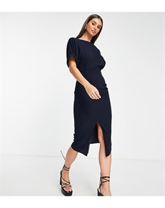 Темно синее платье миди ASOS DESIGN Tall Asos tall