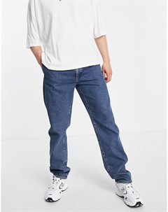 Прямые джинсы с двойными складками винтажного выбеленного цвета Asos design