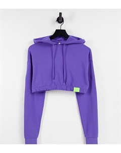 Укороченный худи фиолетового цвета от комплекта Asyou