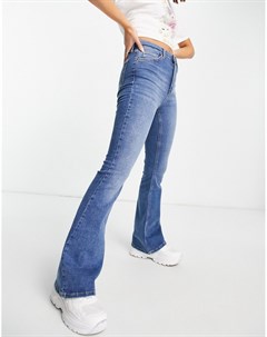 Синие расклешенные джинсы Topshop