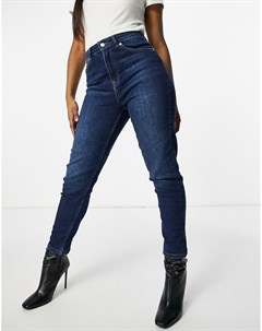 Темно синие джинсы в винтажном стиле из органического хлопка Na-kd