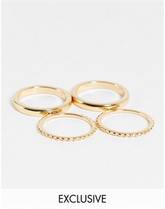 Золотистые наборные кольца Inspired Reclaimed vintage