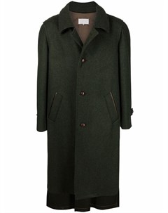 Однобортное пальто асимметричного кроя Maison margiela