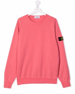 Толстовка с нашивкой логотипом Stone island junior