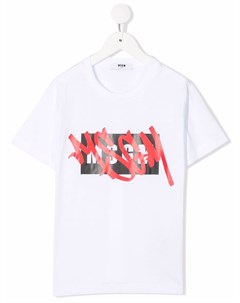 Футболка с логотипом Msgm kids