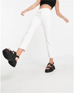 Белые джинсы в винтажном стиле Noisy may