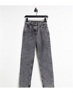 Черные прямые джинсы в стиле 90 х с эффектом кислотной стирки x005 Collusion