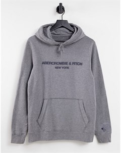 Худи серого цвета Abercrombie & fitch