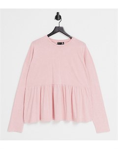 Свободный розовый топ с длинными рукавами ASOS DESIGN Maternity Asos maternity