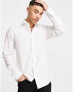 Белая эластичная рубашка с длинными рукавами Only & sons