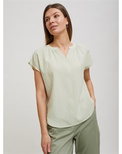 Зелёная блузка Sevenext в мелкий принт Profmax