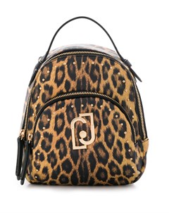 Маленький рюкзак с леопардовым принтом Liu jo