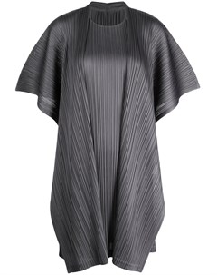 Плиссированное платье мини с объемными плечами Pleats please issey miyake