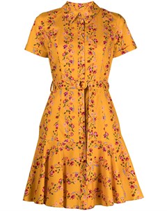 Платье рубашка с цветочным принтом Marchesa notte