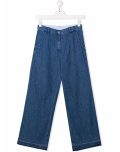 Широкие джинсы с завышенной талией Stella mccartney kids