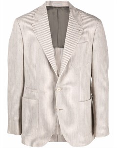 Однобортный пиджак в полоску Brunello cucinelli
