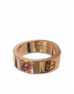 Кольцо Love pre owned из розового золота с сапфиром Cartier