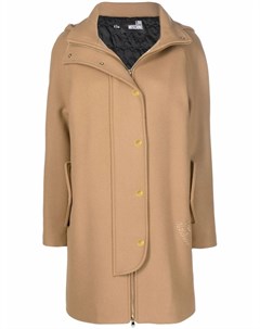 Пальто на молнии с капюшоном Love moschino