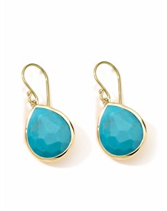 Серьги подвески Rock Candy из желтого золота с бирюзой Ippolita